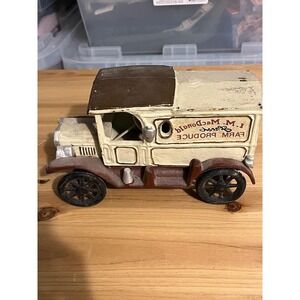 Vintage 1970s‎ I M MacDonald Fresh Farm Produce Cast Iron Toy Truck